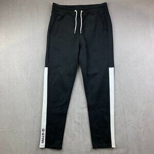 G Star Raw Mens Sweatpants Medium Black White Joggers Rodis Block SW Tapered